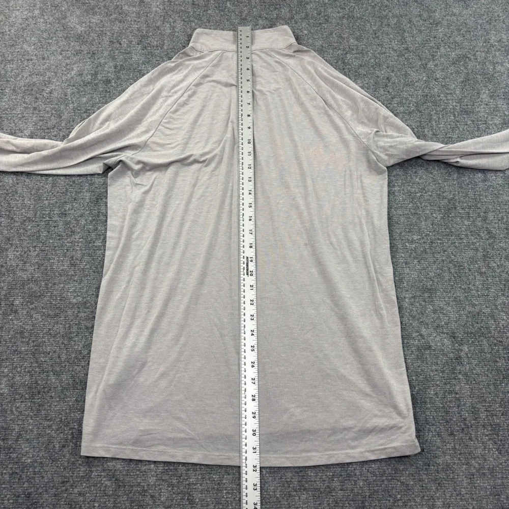 The‎ North Face Quarter Zip Pullover Large Grey Long Sleeve Performance Men's
